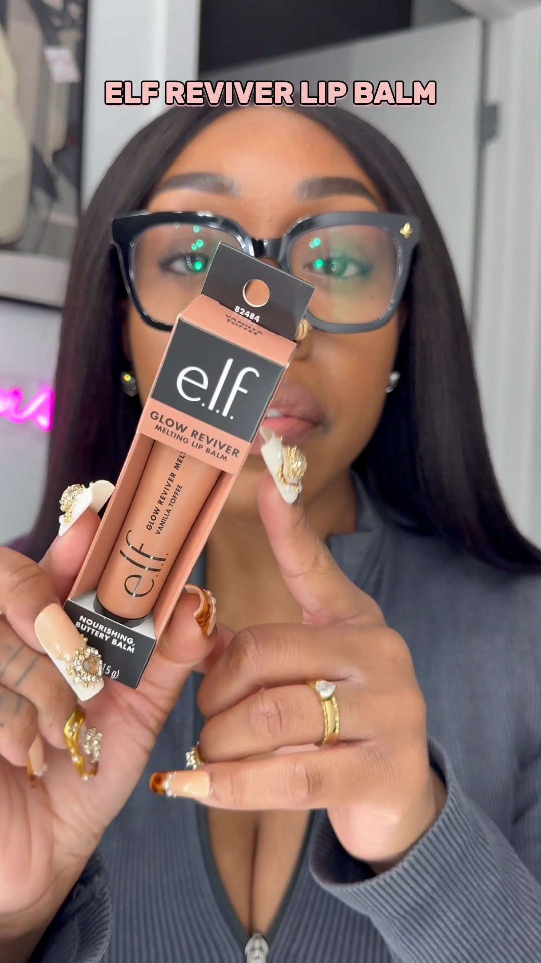 Elf hydrating lip balm -Vanilla Toffee smells and taste delicious! Gives a sheer wash of color and all day hydration 👄 Add some liner to spruce it up a bit 

#LTKWorkwear #LTKFindsUnder50 #LTKBeauty