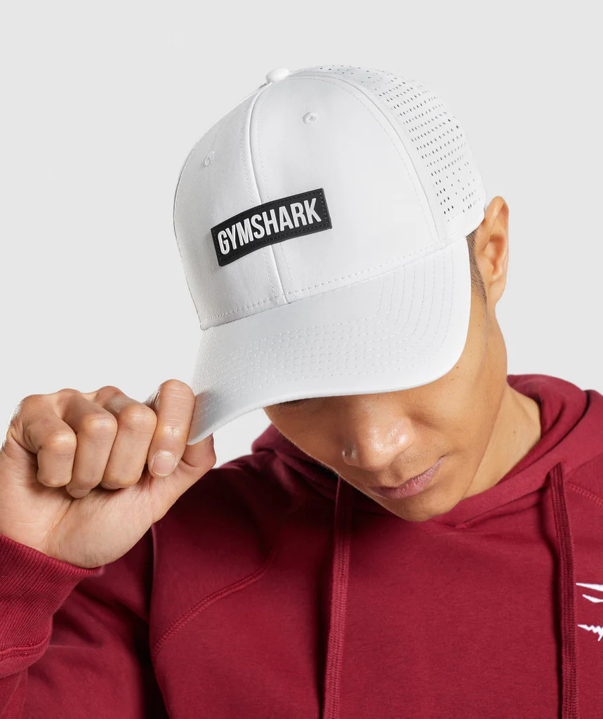 Gymshark Mesh Snapback - White | Gymshark (Global)