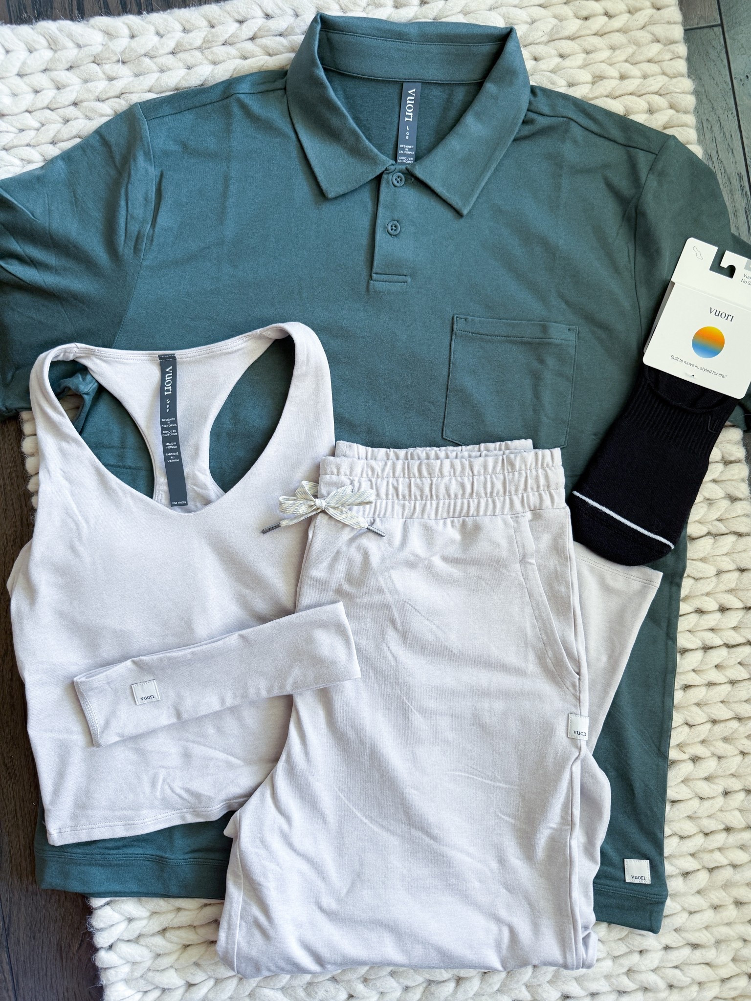 Our latest Vuori haul & it’s safe to say we’re both obsessed. I grabbed a new performance tank, cozy wide leg joggers, & a headband for me, & a polo + fresh no show socks for Kipp. Vuori is hands down one of our go-to brands for elevated basics that are actually comfortable.

Vuori womens joggers - Vuori performance tank - Vuori mens polo - Vuori activewear haul - comfy Vuori lounge set - Vuori outfit ideas - Vuori socks for men - Vuori wife and husband picks - best Vuori clothes 2025 - Vuori for couples - Vuori everyday basics - Vuori athleisure looks - soft Vuori pants - Vuori gift ideas - Vuori men’s outfit - Vuori top sellers - Vuori essentials - matching Vuori sets - his and hers Vuori

#LTKU #LTKActive #LTKMens