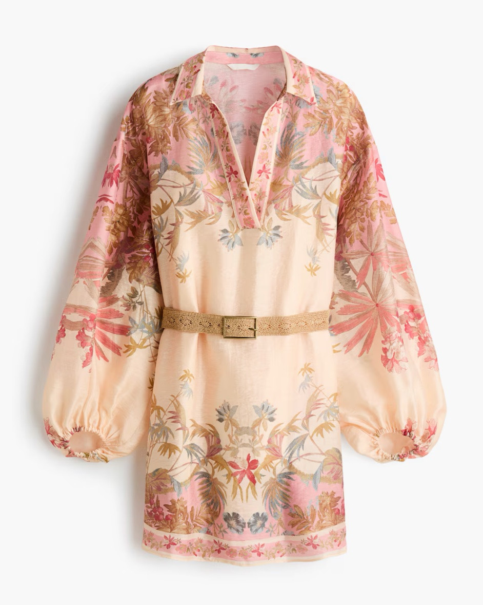 Pink tropical print linen dress

#LTKSeasonal