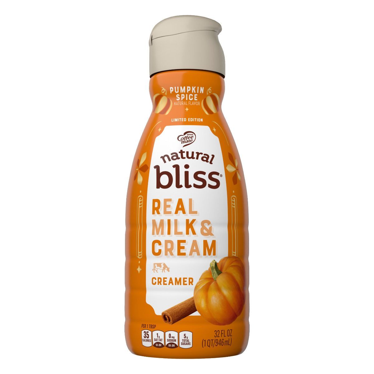 Coffee mate Natural Bliss Pumpkin Spice Creamer - 1qt | Target