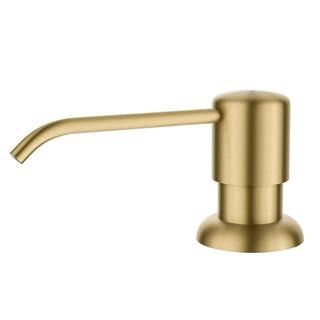 Boden Kitchen Soap and Lotion Dispenser in Brushed Brass | The Home Depot