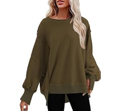 SHEWIN Sweatshirts for Women Crewneck Fall Lightweight Solid Color 2023 Fashion Warm Oversized Fi... | Amazon (US)