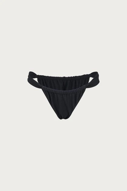 Ruched Bottom (Faux Suede Black) | SAME