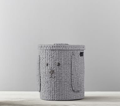 Puppy Shaped Wicker Hamper | Pottery Barn Kids