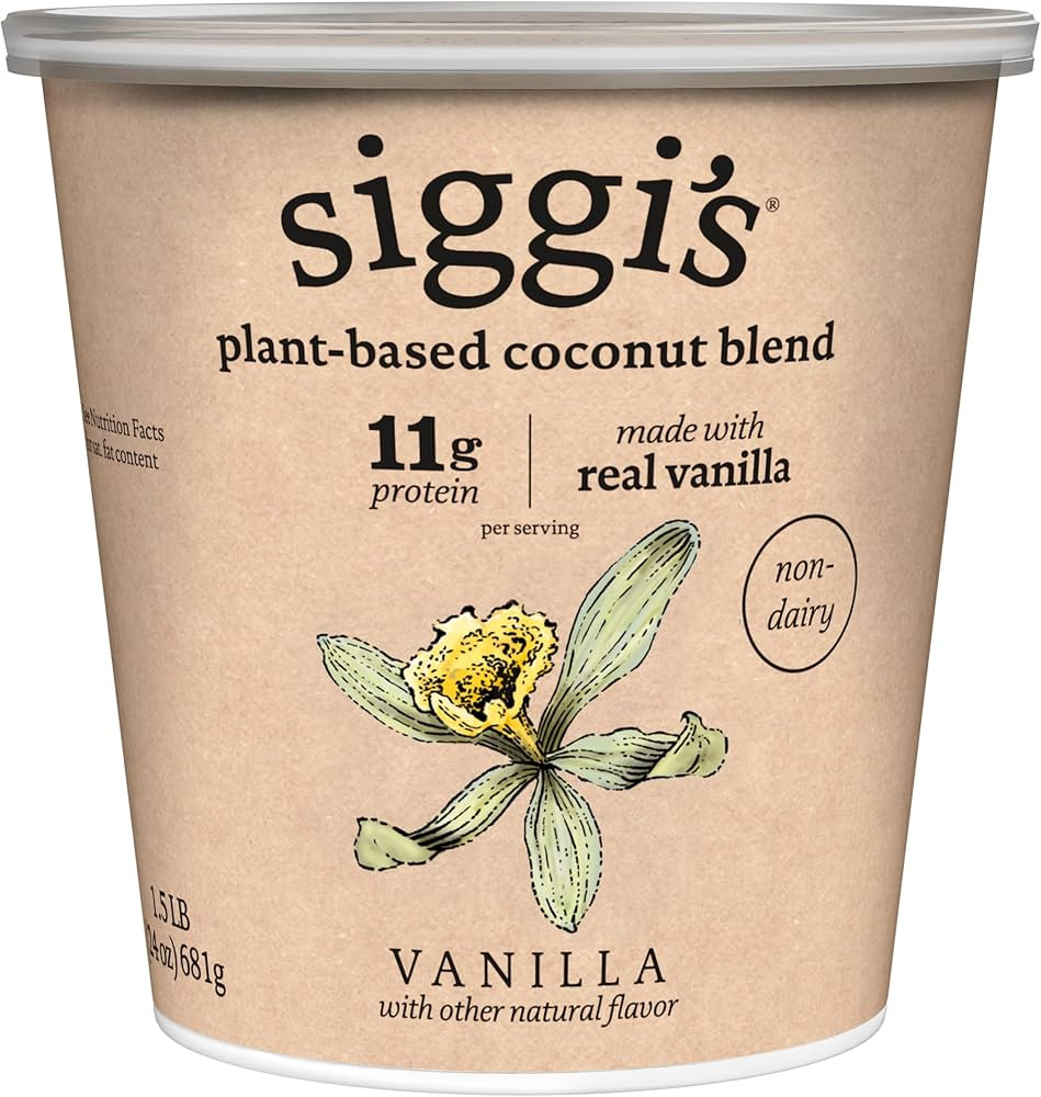 siggi's Plant-Based Coconut Blend, Vanilla – Dairy Free Snack, More Protein Than Sugar, Blue, 2... | Amazon (US)