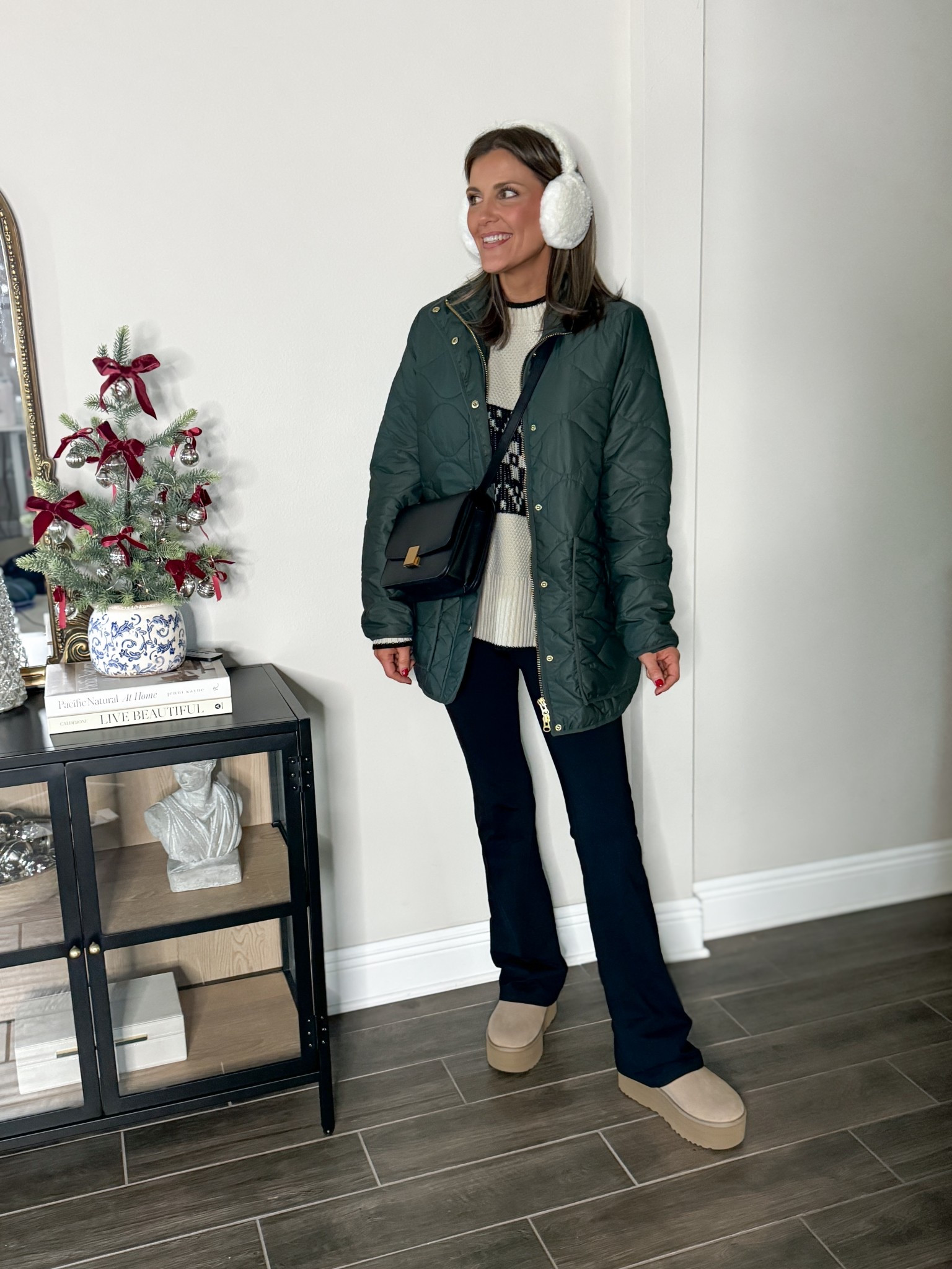 Casual, but cute put together outfit to brave the cold in style! These pants are lined with a thin fleece and keep you extra warm! I wore this last year in NYC! The white top I linked also has fleece lined inside to keep you warm 

#LTKFindsUnder50 #LTKSaleAlert #LTKFindsUnder100