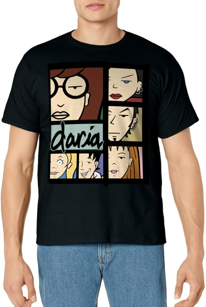 Daria Character Panels Logo T-Shirt | Amazon (US)