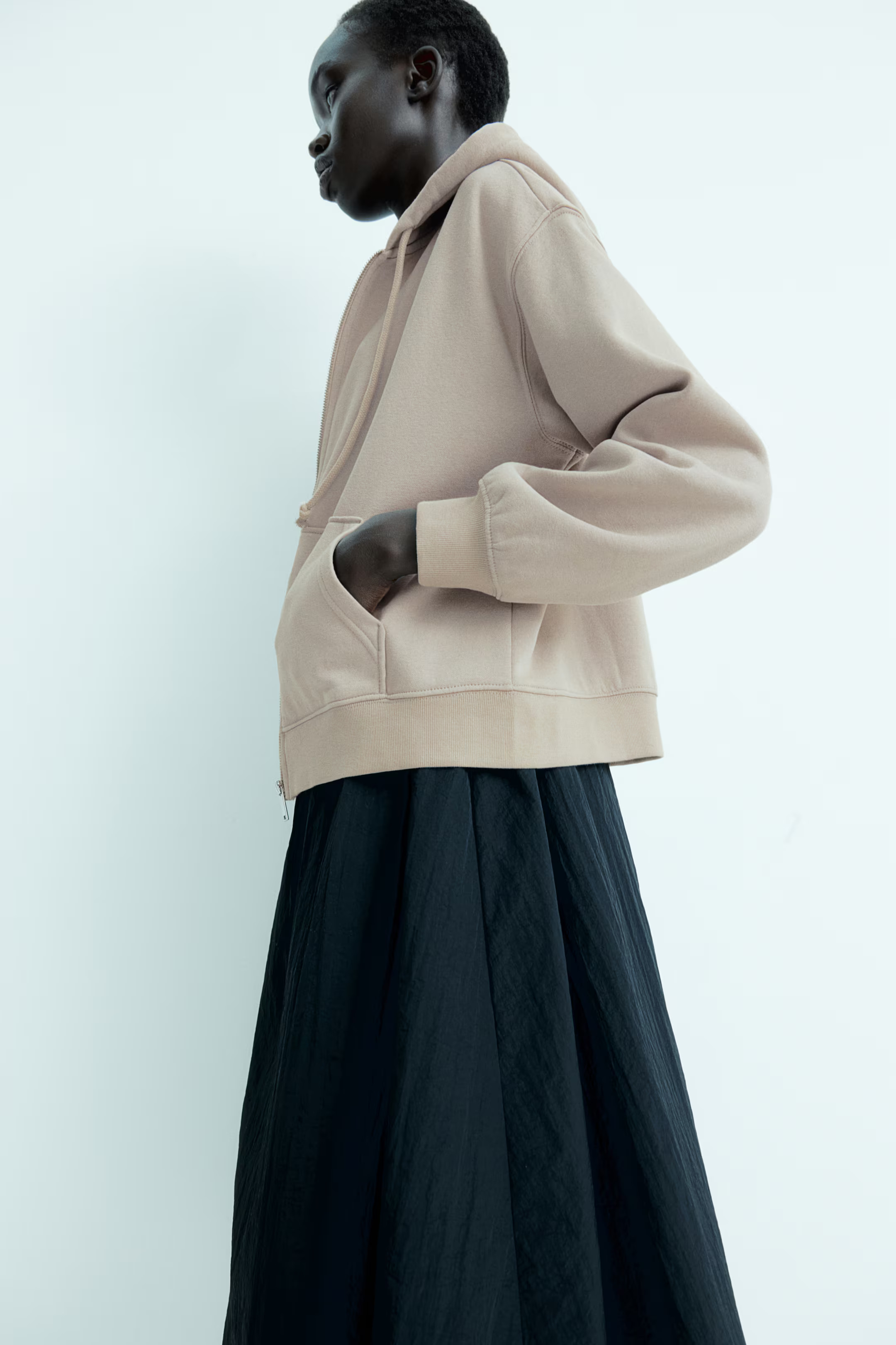 Hooded Jacket - Light taupe - Ladies | H&M US | H&M (US + CA)