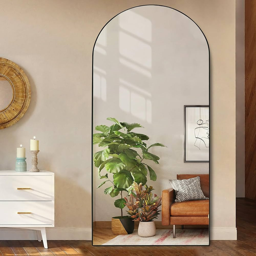 Dolonm 71x32 Inch Arch Full Length Mirror, Modern Design Standing Floor Mirror, Full Body Mirror ... | Amazon (US)