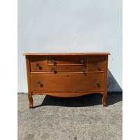 Antique Dresser Chest Of Drawers Bedside Table Bedroom Storage Nightstand Vintage Wood Media Console | Etsy (US)