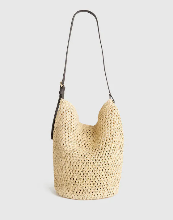 Handwoven Straw Bucket Bag | Madewell