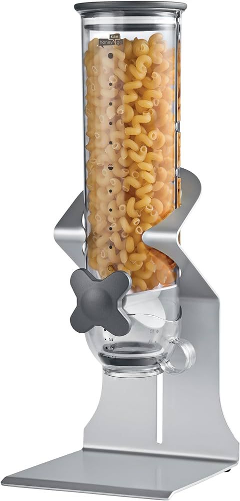 Zevro Indispensable SmartSpace Dry Food Dispenser, Single Control, Stainless Steel, Silver | Amazon (US)