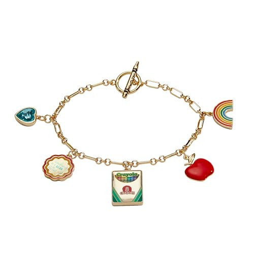 Alex and Ani Crayola Teacher Appreciation Toggle Bracelet, Brass Shiny Gold | Amazon (US)