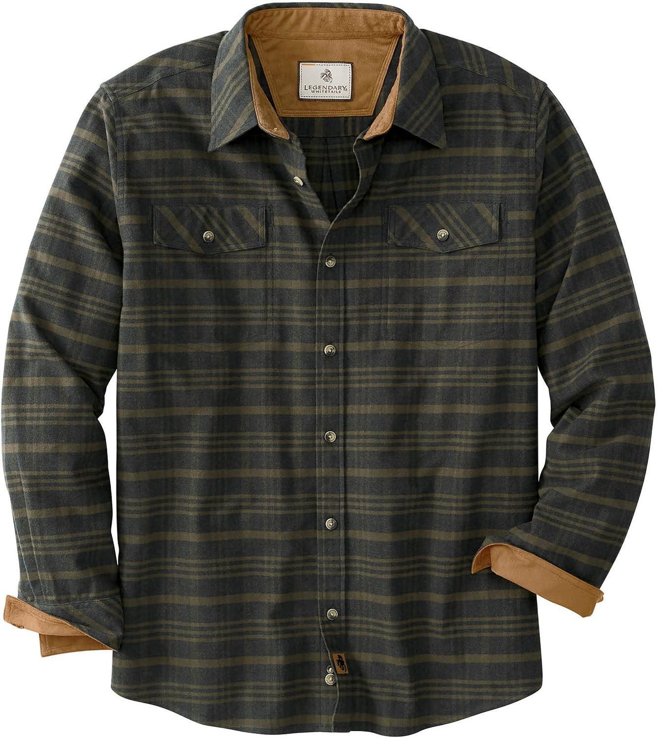 Legendary Whitetails Men's Long Sleeve Button Down Relaxed Fit Flannel Shirt | Amazon (US)
