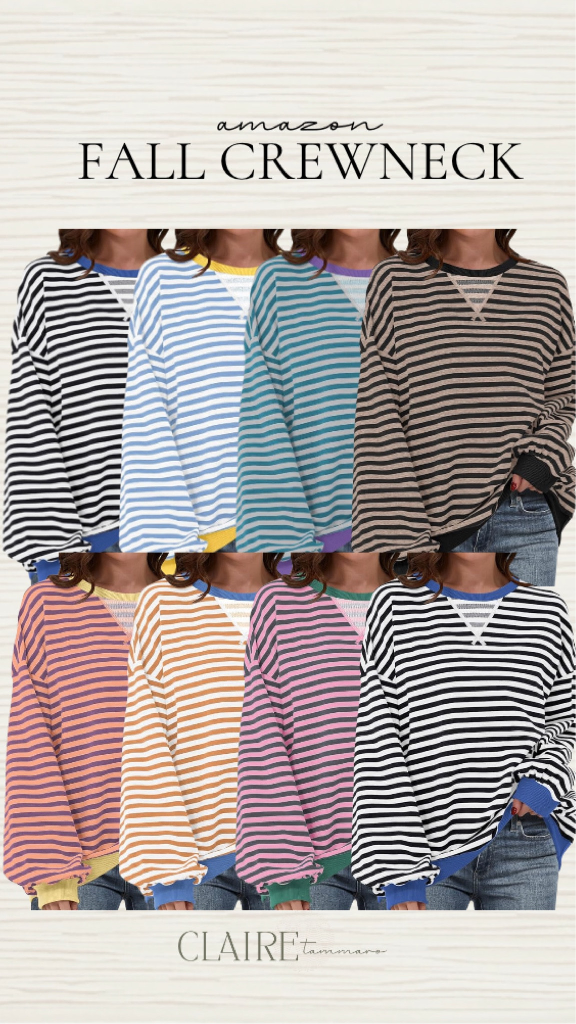 ‼️🚨 $19 long sleeve striped shirt from Amazon!! Usually retails for $34+. I have in a few colors!!🦋

Amazon, Amazon fashion, Amazon finds, Amazon favorites, striped Crewneck, Crewneck, fall fashion, sale, sale alert 

#LTKFindsUnder100 #LTKSaleAlert #LTKStyleTip