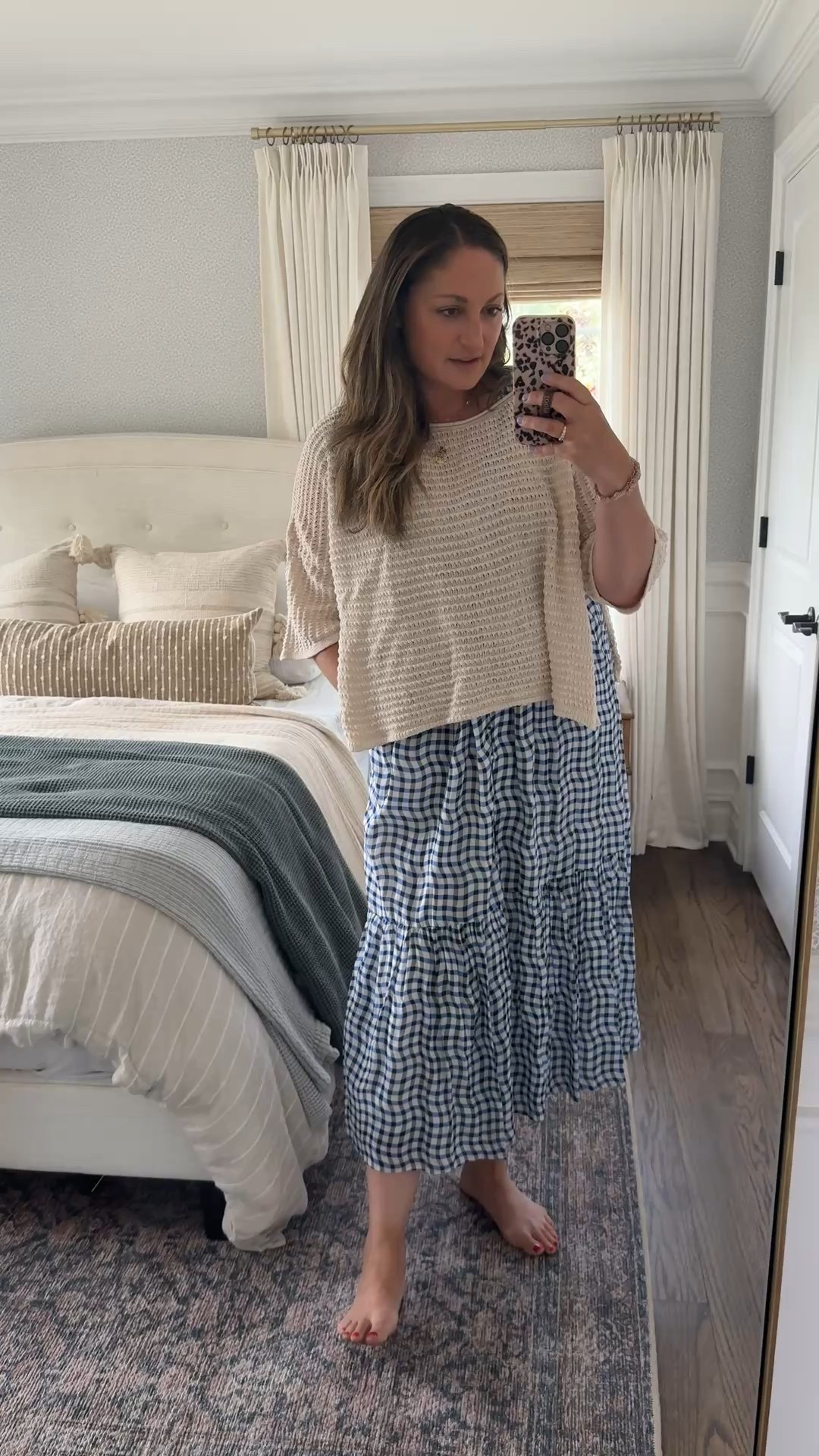 Easy, breezy summer look! This dress is my favorite from Anthropologie (I own it in 3 patterns). Layered on a ln open knit sweater because it’s cool indoors. Grab the dress asap! Perfect for summer days. 

#LTKSeasonal #LTKStyleTip #LTKParties