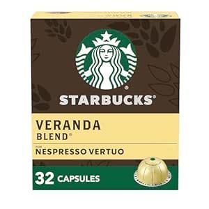 Starbucks by Nespresso Blonde Roast Veranda Blend Coffee (32-count single serve capsules, compati... | Amazon (US)