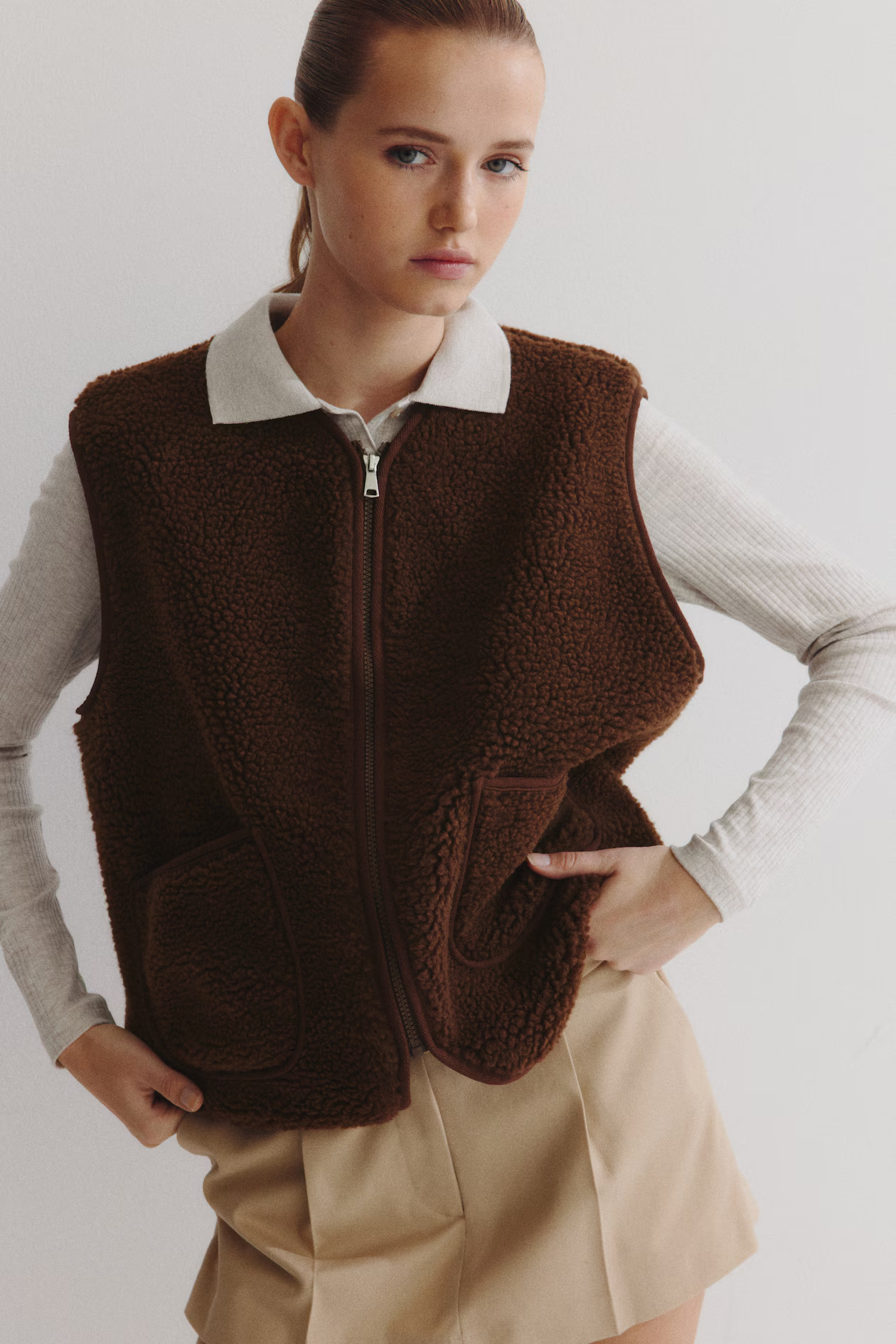 Teddy gilet | H&M (US + CA)