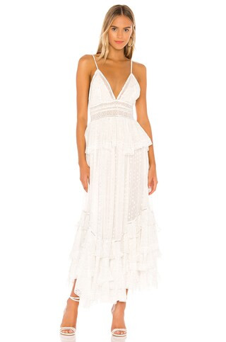 ROCOCO SAND Elna Dress in Off White from Revolve.com | Revolve Clothing (Global)