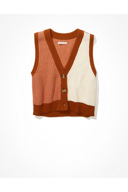 AE Cropped Sweater Vest | American Eagle Outfitters (US & CA)