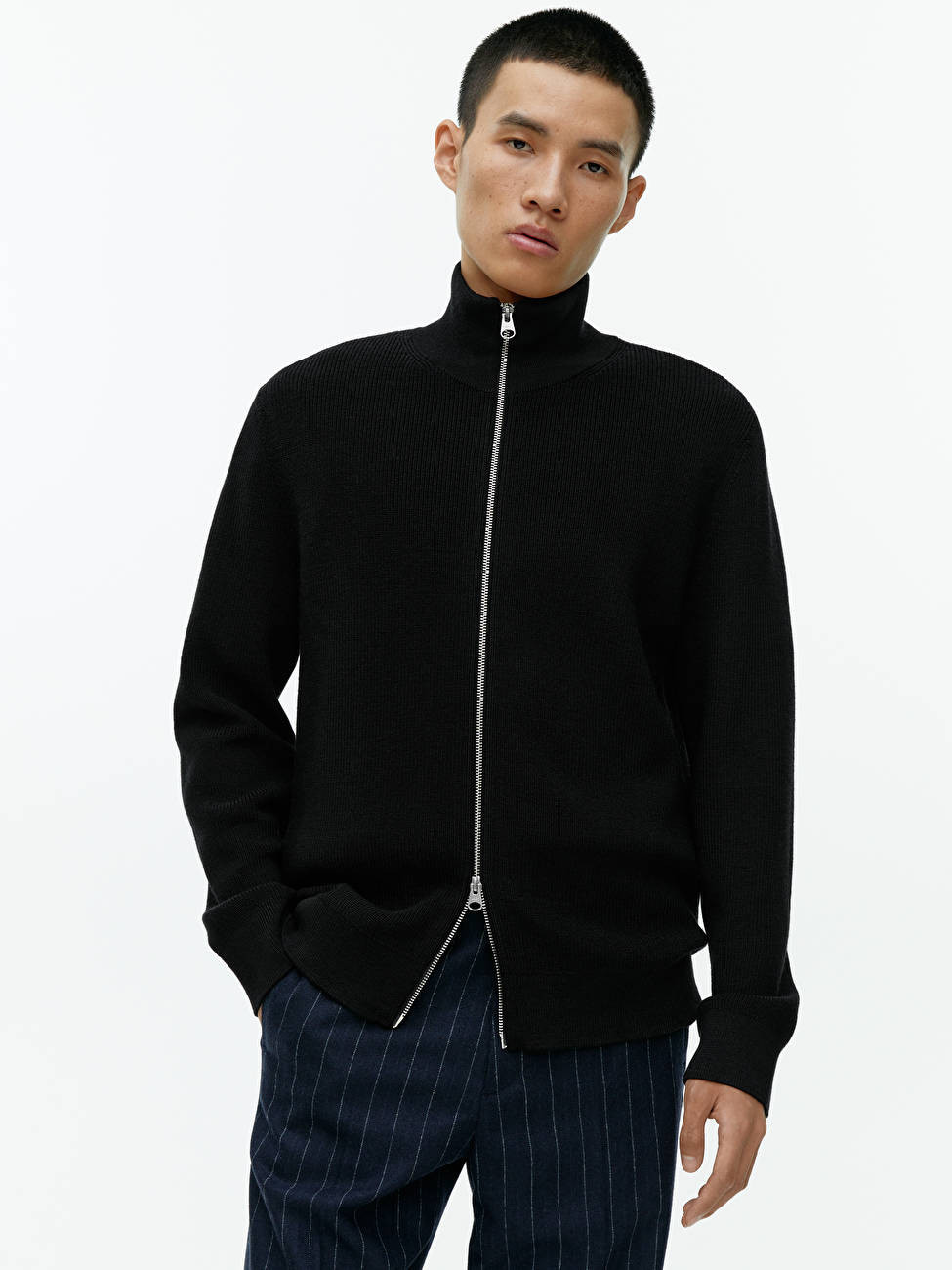 Wool Zip Cardigan | ARKET (US&UK)