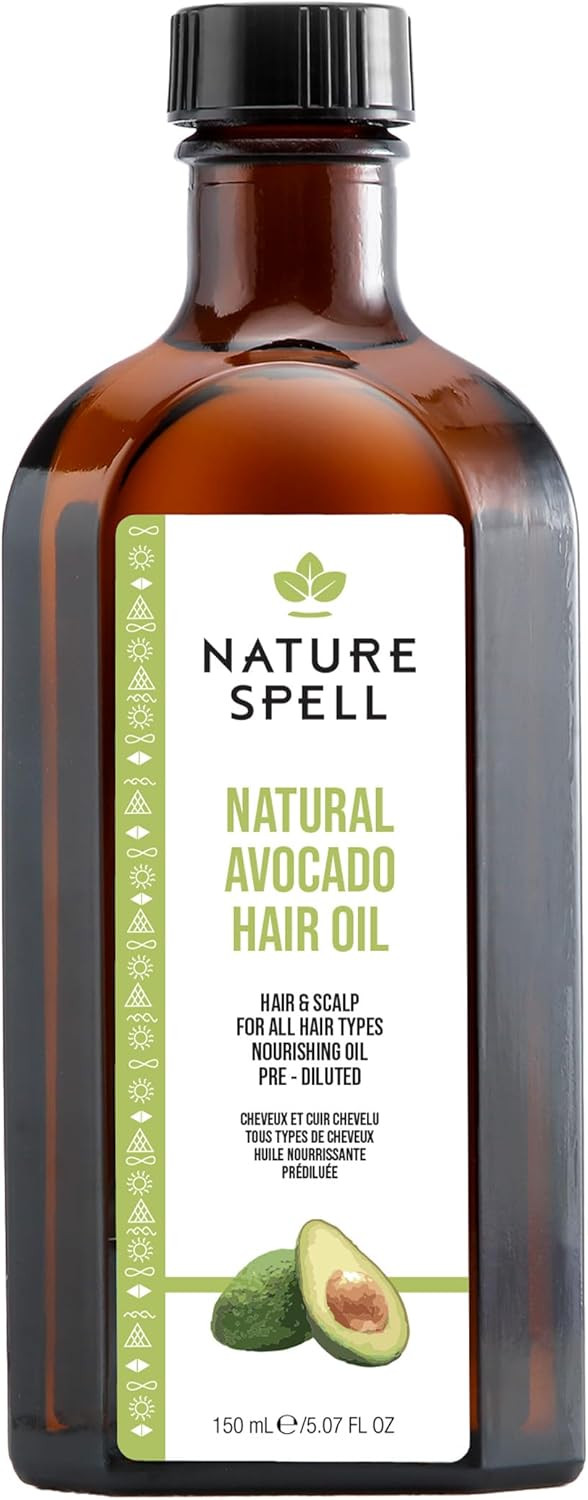 Nature Spell Avocado Oil for Hair & Scalp, Pre-Diluted Conditioning Oil to Nourish and Protect Ro... | Amazon (UK)