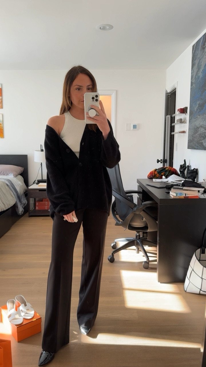 The chicest everyday every occasion outfit! The Cashmere Cocoon Cardigan from Jenni Kayne, white tank, and my favorite Favorite Daughter trousers. I got an XS in the sweater because it’s oversized! 

#LTKParties #LTKWorkwear #LTKStyleTip