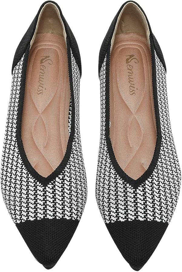 Semwiss Women's Ballet Flats Comfortable Casual Dressy Shoes,Work Flats Office Shoes Pointed Toe ... | Amazon (US)