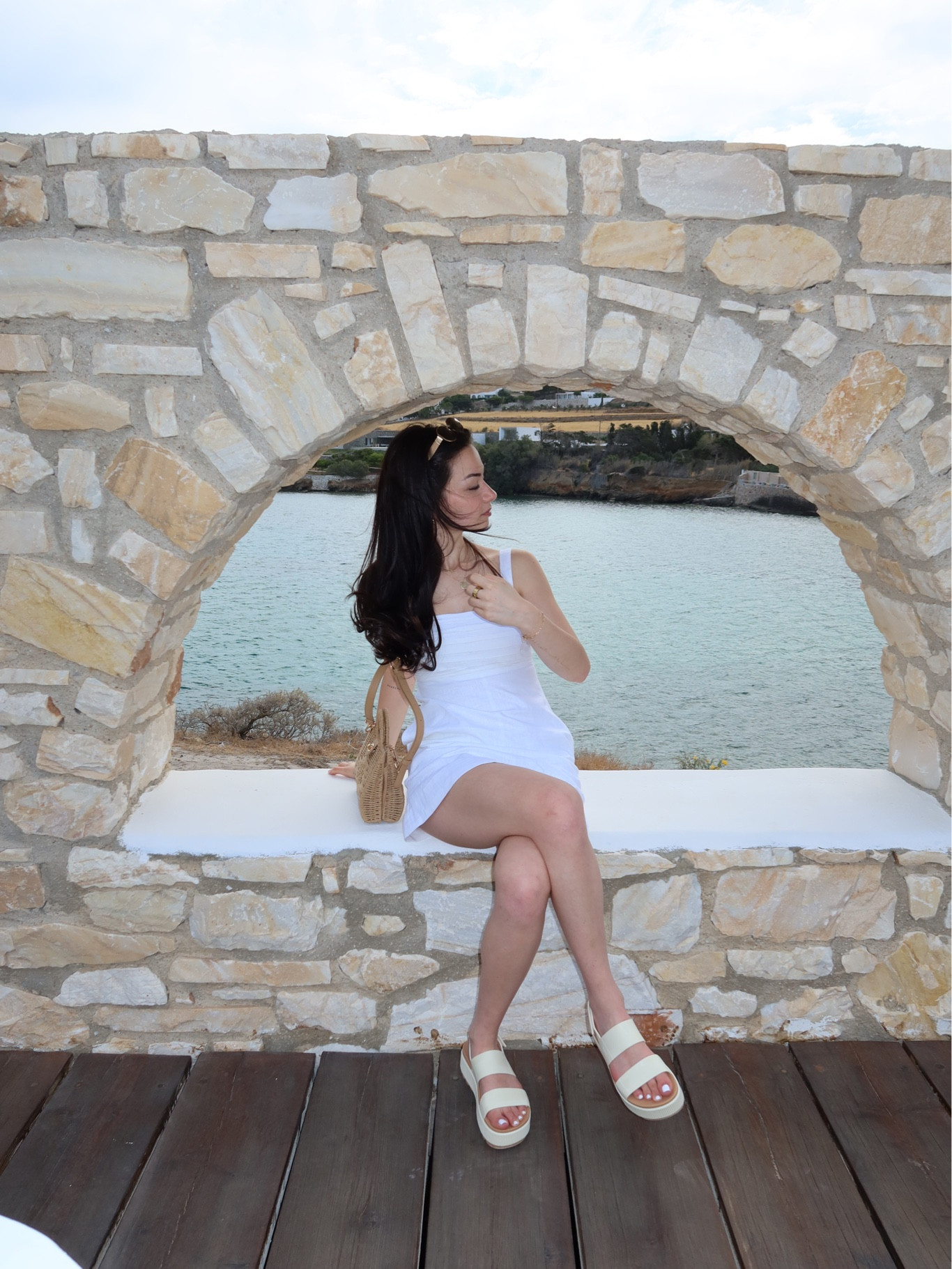 - Wearing an XS in the romper (has built-in shorts!) from Abercrombie
- Platform sandals from Reef

#LTKTravel #LTKFindsUnder100 #LTKStyleTip