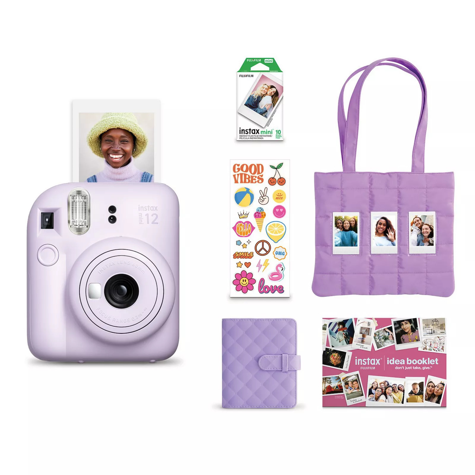FujiFilm Instax Mini 12 Holiday Bundle, Lilac Purple | Kohl's