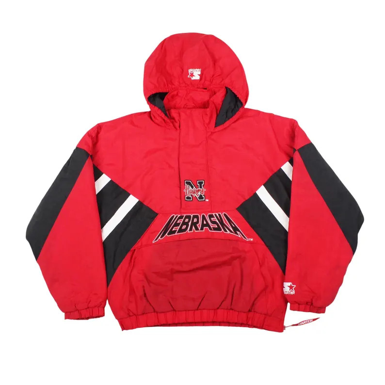 Vintage Nebraska Cornhuskers Starter Jacket 90s Pullover Hoodie | Etsy (Global)
