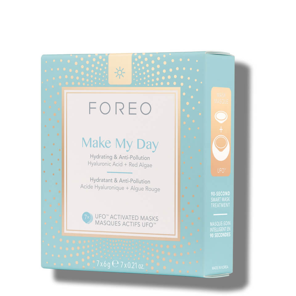 FOREO Make My Day UFO/UFO Mini Anti-Pollution and so Hydrating Face Mask (7 Pack) | Cult Beauty