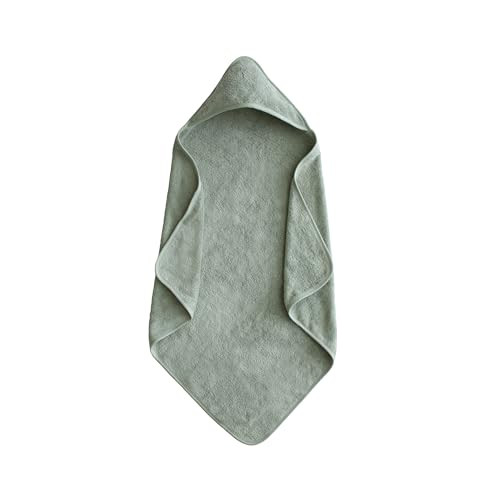 mushie Baby Hooded Towel | Organic Cotton (Moss) | Amazon (US)