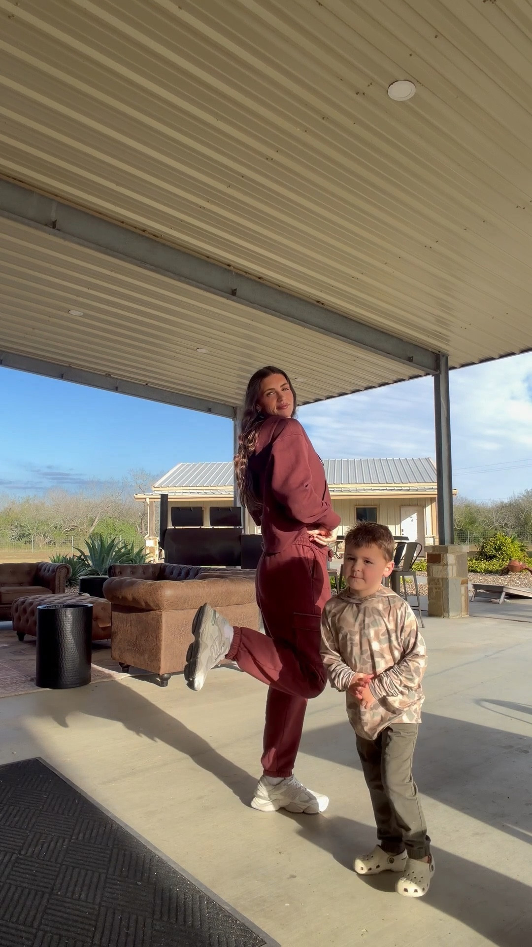 Comfy outfit for running errands or hanging out with family! 
Medium in the zip up and smalls in the pants!

#LTKFindsUnder50 #LTKmomlife #LTKootd