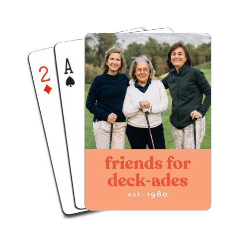 Playing Cards: Deck-ades, Orange | Shutterfly