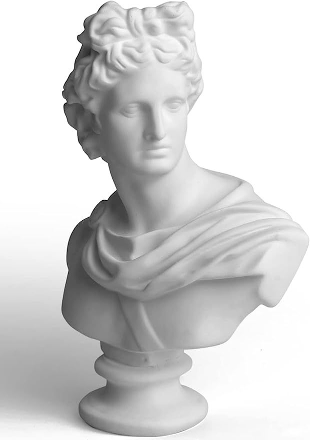 Garwor 6" Apollo Bust Greek and Roman Mythology God of Sunlight Oracles Healing Poetry Resin Head... | Amazon (US)