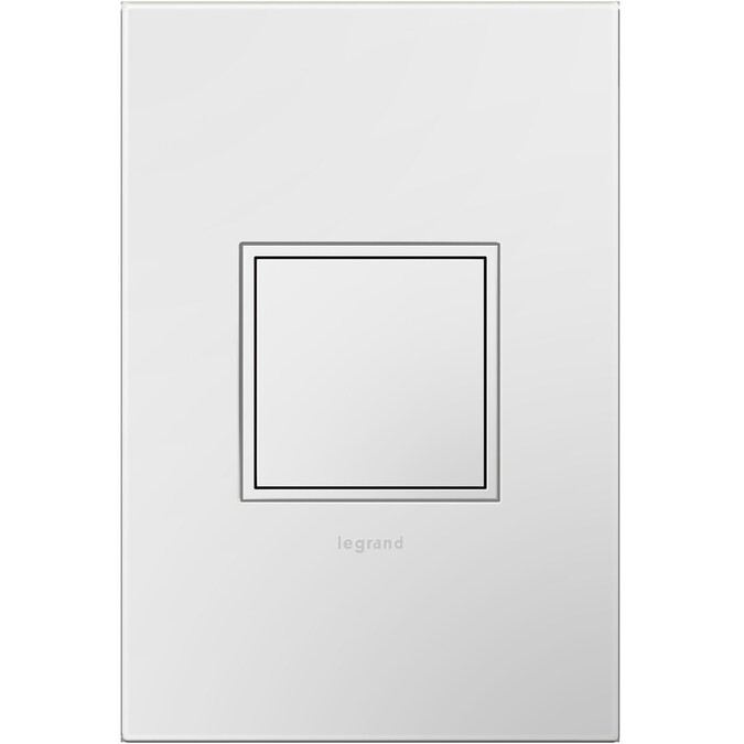 Legrand adorne White 15-Amp Square Tamper Resistant with Wall Plate Outlet Residential Pop-Out Ou... | Lowe's
