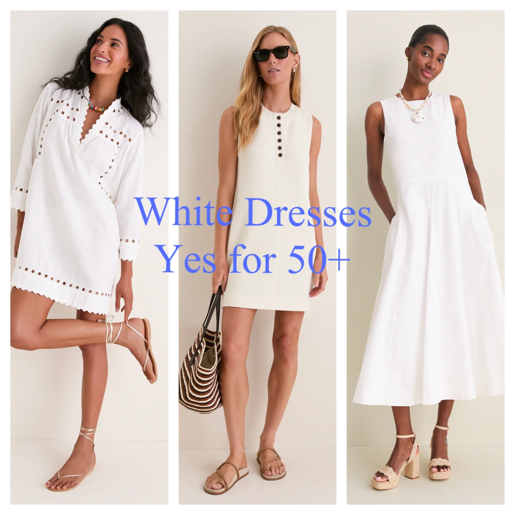 Baby it’s hot outside! Nothing looks fresh and crisp on a hot summer evening like a white dress! Yes, you can wear white when you are 50+! Summer Dress.

#LTKOver40 #LTKTravel #LTKSeasonal