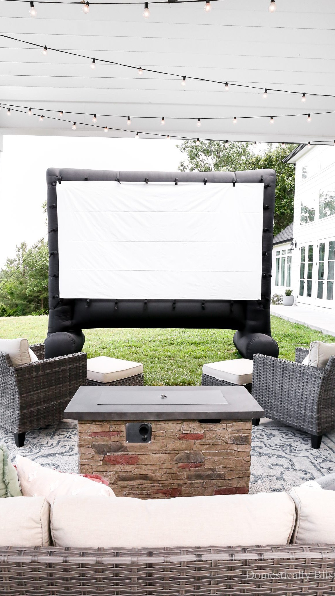 An Outdoor Summer Movie Night with an inflatable movie screen to create special memories with our family.

See details:
https://domesticallyblissful.com/outdoor-summer-movie-night/

🔗 Join our newsletter: https://domesticallyblissful.com/newsletter/ 

#LTKHome #LTKFamily #LTKSummerEdit