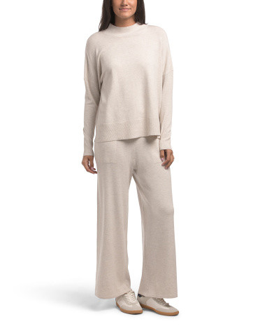 2pc Mock Neck Sweater And Pants Set for Women | Polyester/Viscose | Marshalls