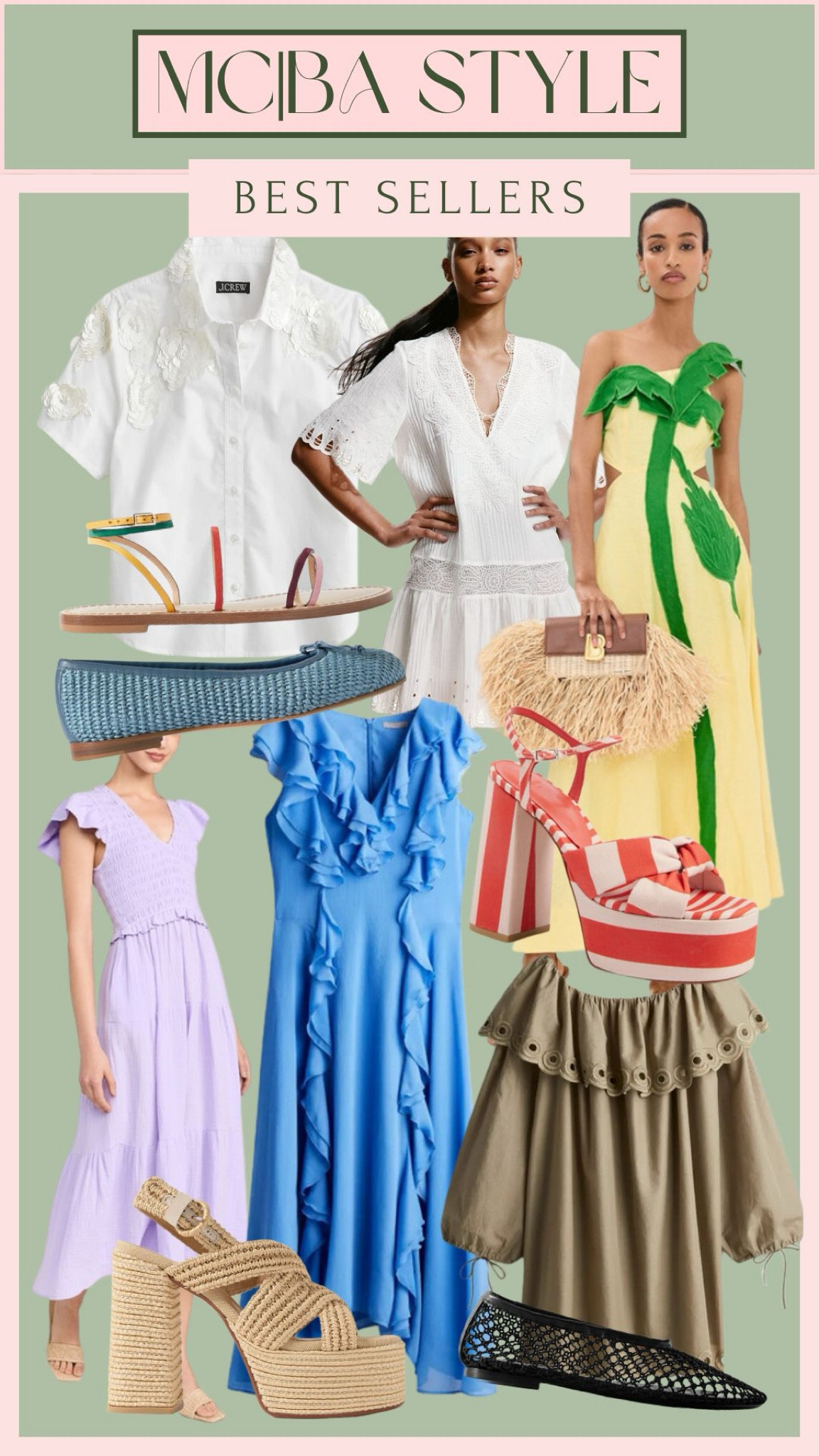 MC|BA STYLE: Best Sellers, June 17 2024
Punchy Vacay Vibes with some texture and flare is the name of the game!! A great mix of price points with these pieces, too!

#LTKFindsUnder100 #LTKShoeCrush #LTKStyleTip