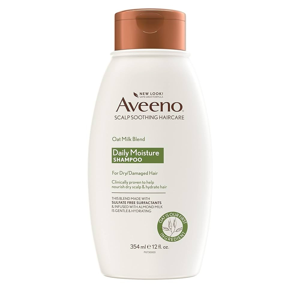 Aveeno Farm-Fresh Oat Milk Sulfate-Free Shampoo with Colloidal Oatmeal & Almond Milk, Moisturizin... | Amazon (US)