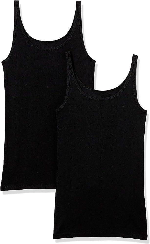 Amazon Essentials Women's Slim-Fit Thin Strap Tank, Pack of 2 | Amazon (US)