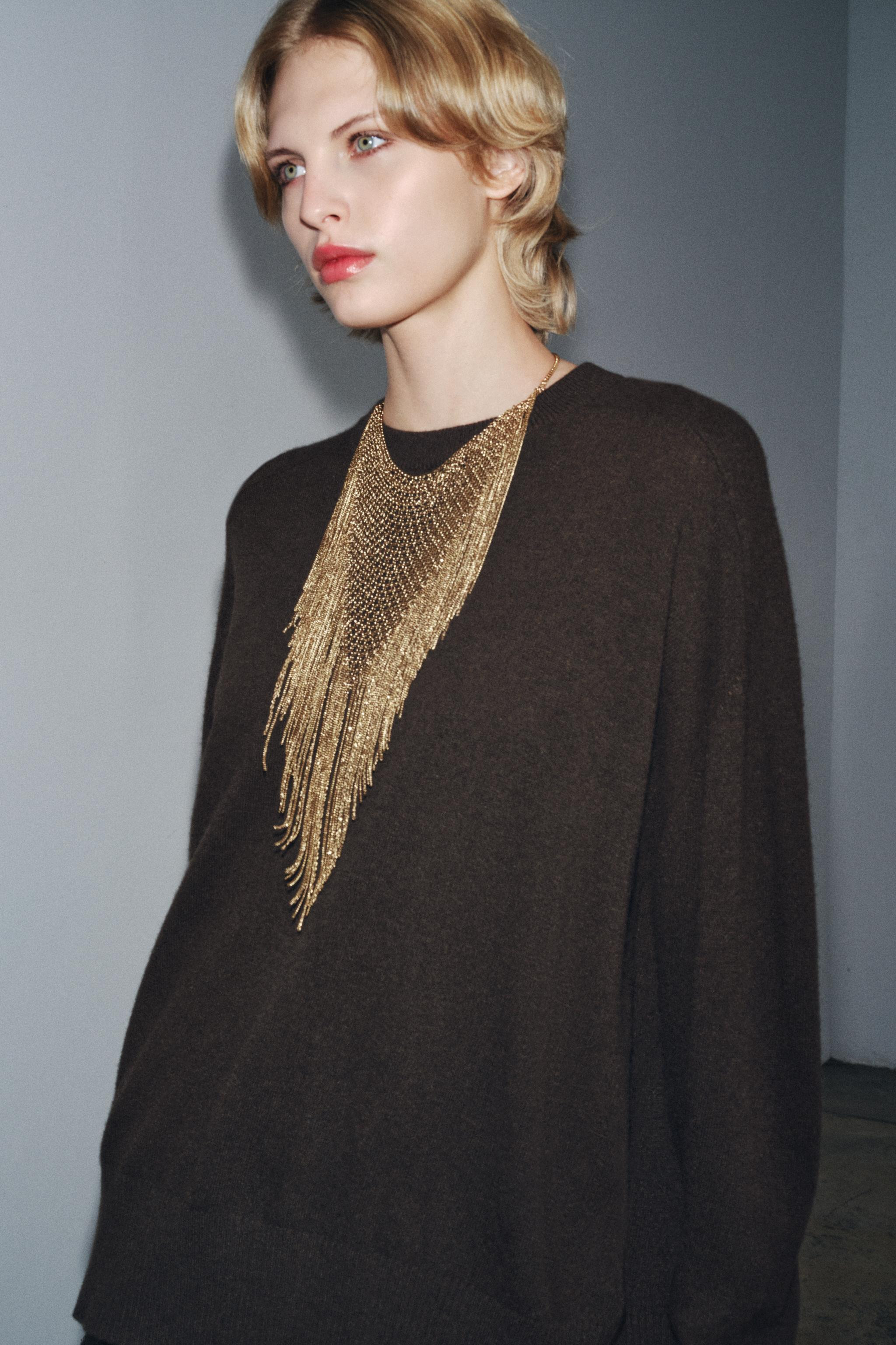 100% WOOL OVERSIZE JUMPER | Zara UK