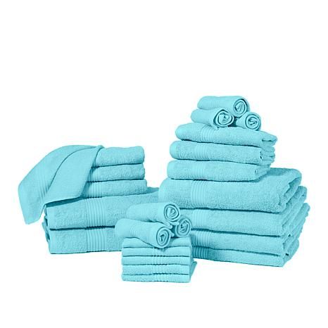 Concierge Collection 100% Cotton 24-piece Towel Set - 20013857 | HSN | HSN