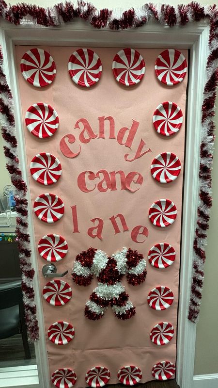 decorated my door at work, we are doing a contest!!!  I saw this idea on Pinterest and thought it was so cute!! I turned it into my version with the pink background!! 

#Holiday  #Festive #Christmas #DoorDecoration #decor #CandyCane #Target 

#LTKHoliday #LTKhome #LTKSeasonal