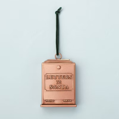 Letters To Santa Vintage Mailbox Ornament Copper - Hearth & Hand™ with Magnolia | Target