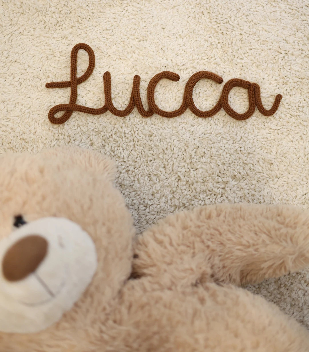 Personalized Baby Name Sign for Nursery Decor, Knitted Name Sign,baby Shower Gift, Kids Room Deco... | Etsy (US)