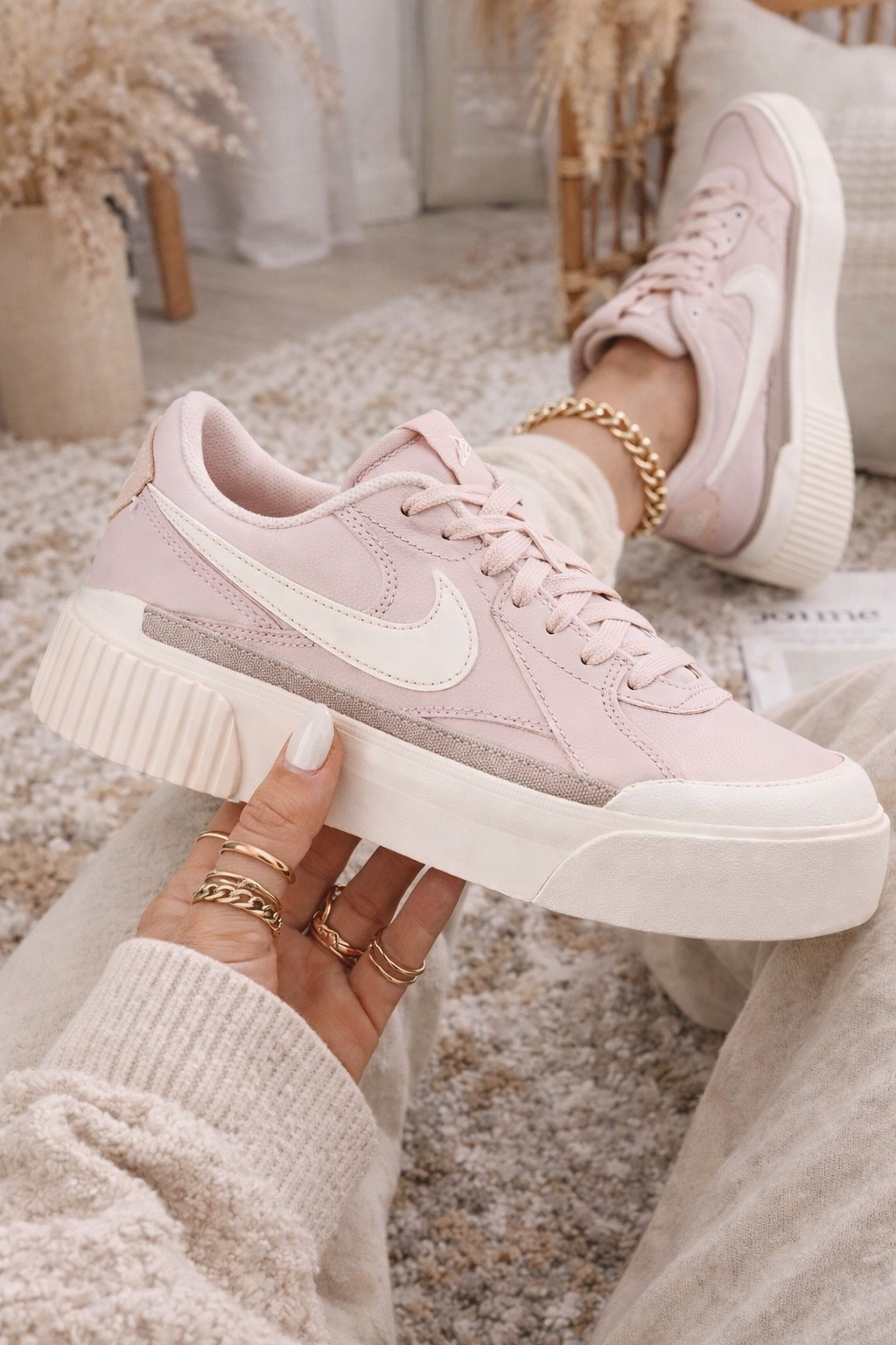These blush pink Nike sneakers are the perfect mix of cute and comfortable. The neutral pink tone makes them easy to style with jeans, leggings, or casual athleisure outfits, and the platform sole gives a little extra height while still feeling comfortable for everyday wear. If you’re looking for cute casual sneakers, stylish walking shoes, or neutral sneakers that go with everything, these are such a good find.

#nikesneakers #platformsneakers #pinknikes #cutesneakers #casualsneakers #womensneakers #athleisurestyle #everydayshoes #ltkshoecrush #ltkstyletip

#LTKootd #LTKdayinmylife